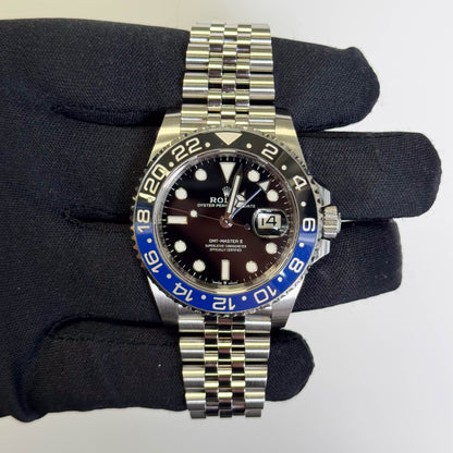 Rolex GMT-Master II 40mm Black Dial Watch Ref# 126710BLNR