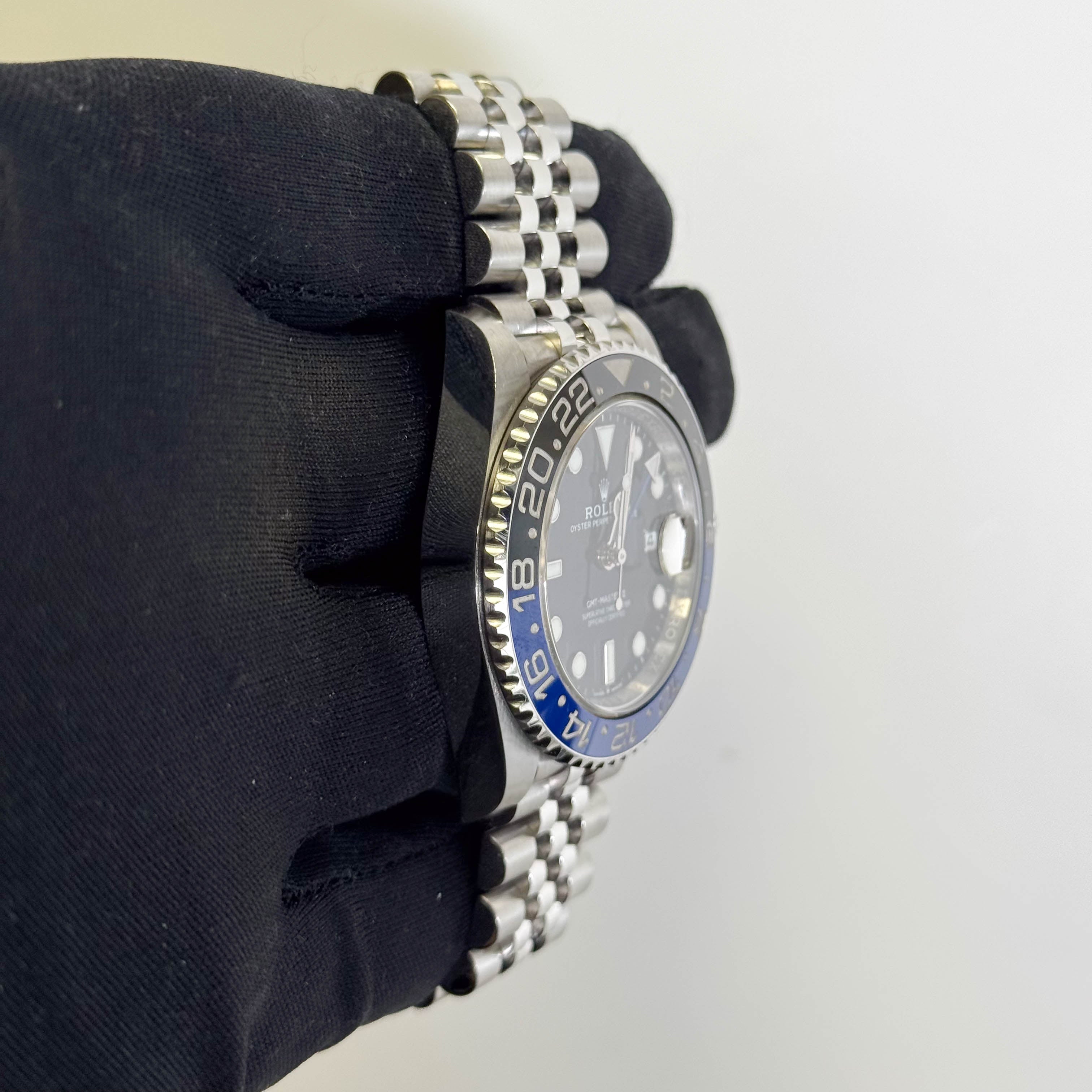 Rolex GMT-Master II 40mm Black Dial Watch Ref# 126710BLNR