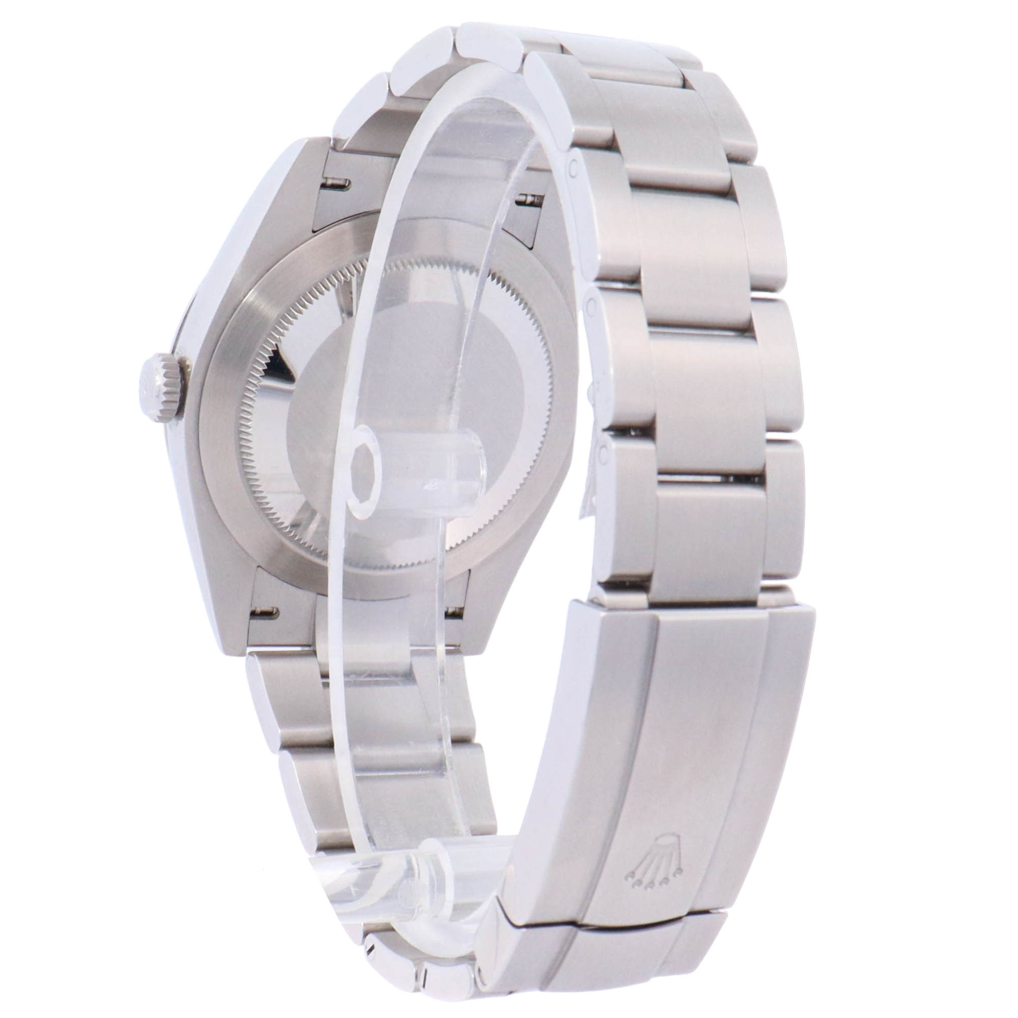 Rolex Oyster Perpetual 41mm Stainless Steel Yellow Stick Dial Watch Reference# 124300 - Happy Jewelers Fine Jewelry Lifetime Warranty