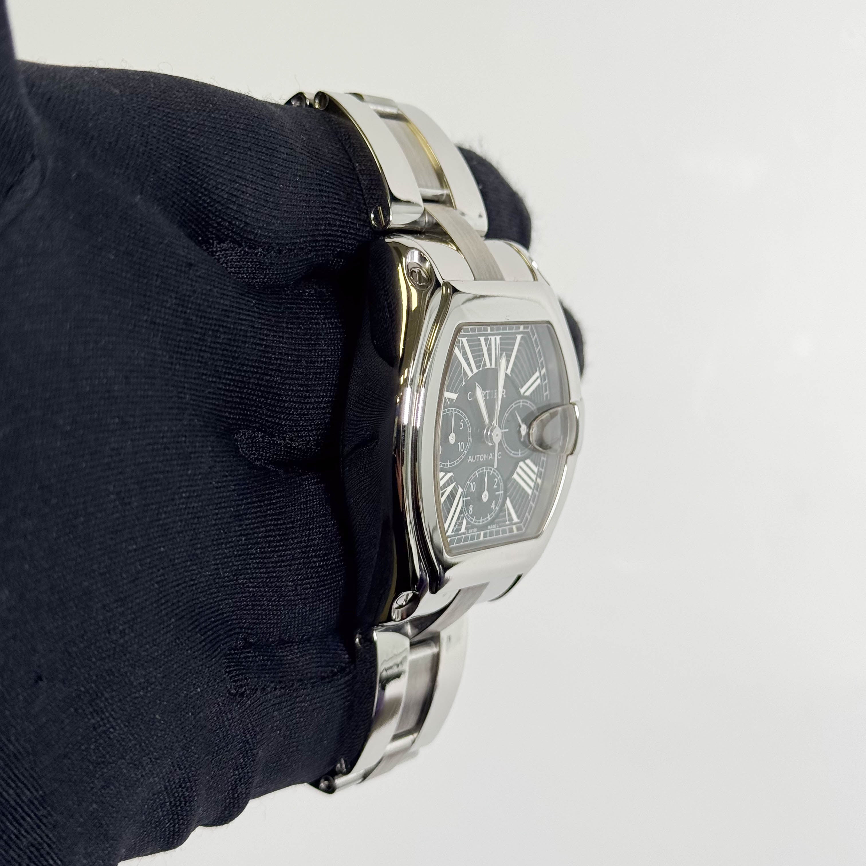 Cartier Roadster 43mm Black Dial Watch Ref# W62020X6 - Happy Jewelers Fine Jewelry Lifetime Warranty