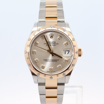 Rolex Datejust 31mm Silver Dial Watch Ref# 278343RBR - Happy Jewelers Fine Jewelry Lifetime Warranty