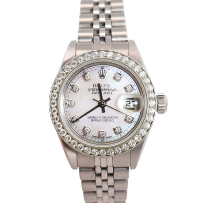 Rolex Datejust 26mm MOP Diamond Dial Watch Ref# 79174 - Happy Jewelers Fine Jewelry Lifetime Warranty
