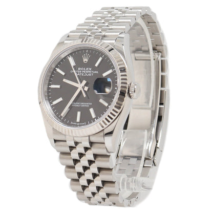 Rolex Datejust Stainless Steel 36mm Black Stick Dial Watch Reference# 126234 - Happy Jewelers Fine Jewelry Lifetime Warranty