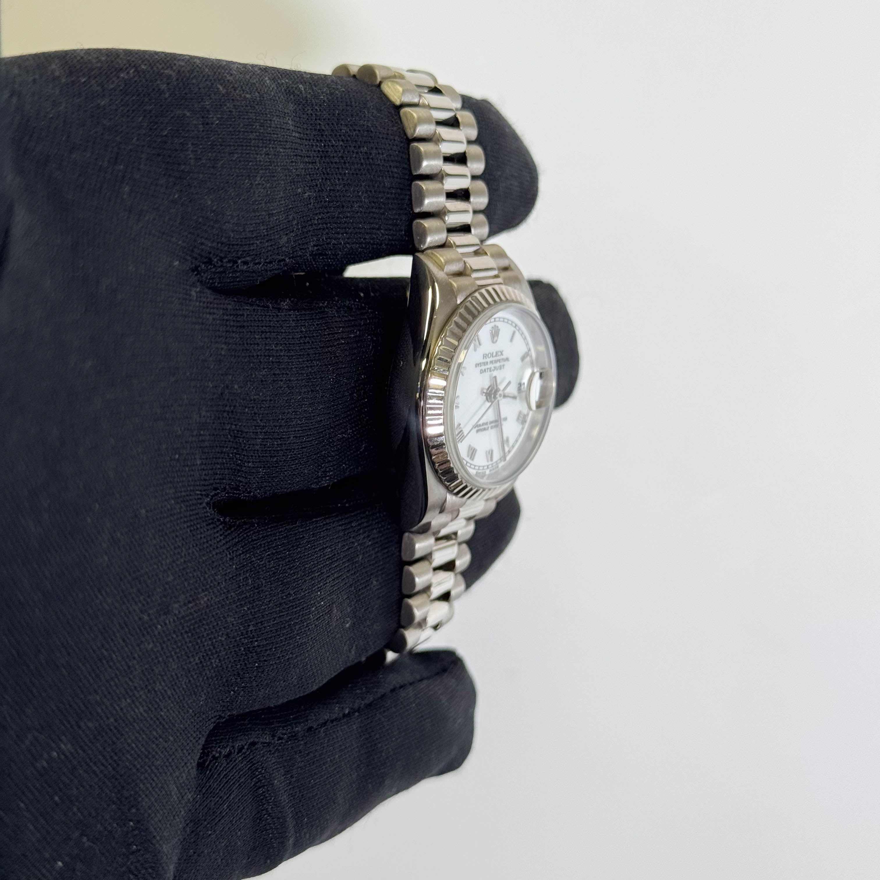 Rolex Datejust 26mm White Dial Watch Ref# 69179