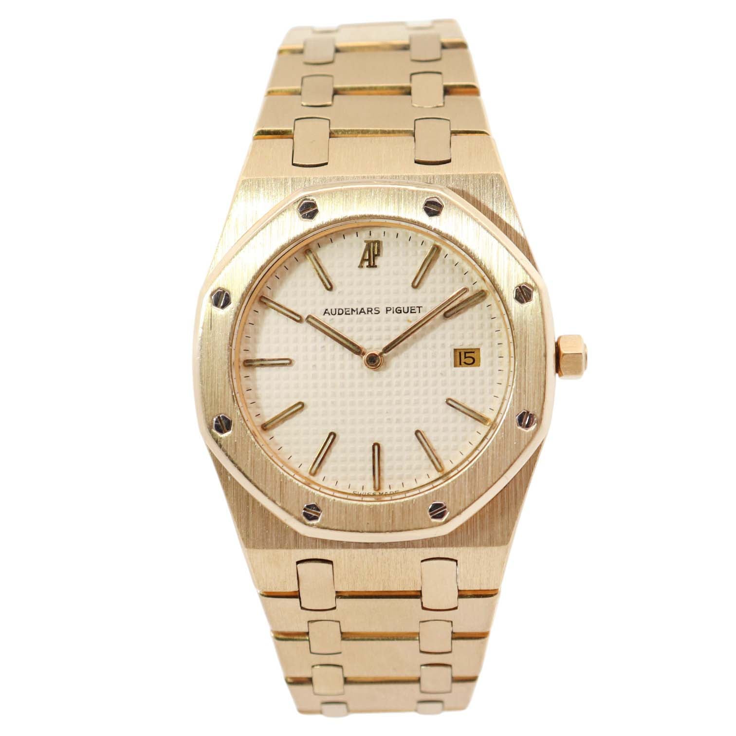 Audemars Piguet Royal Oak 33mm Champagne Dial Watch Ref# 56175BA.0789 - Happy Jewelers Fine Jewelry Lifetime Warranty