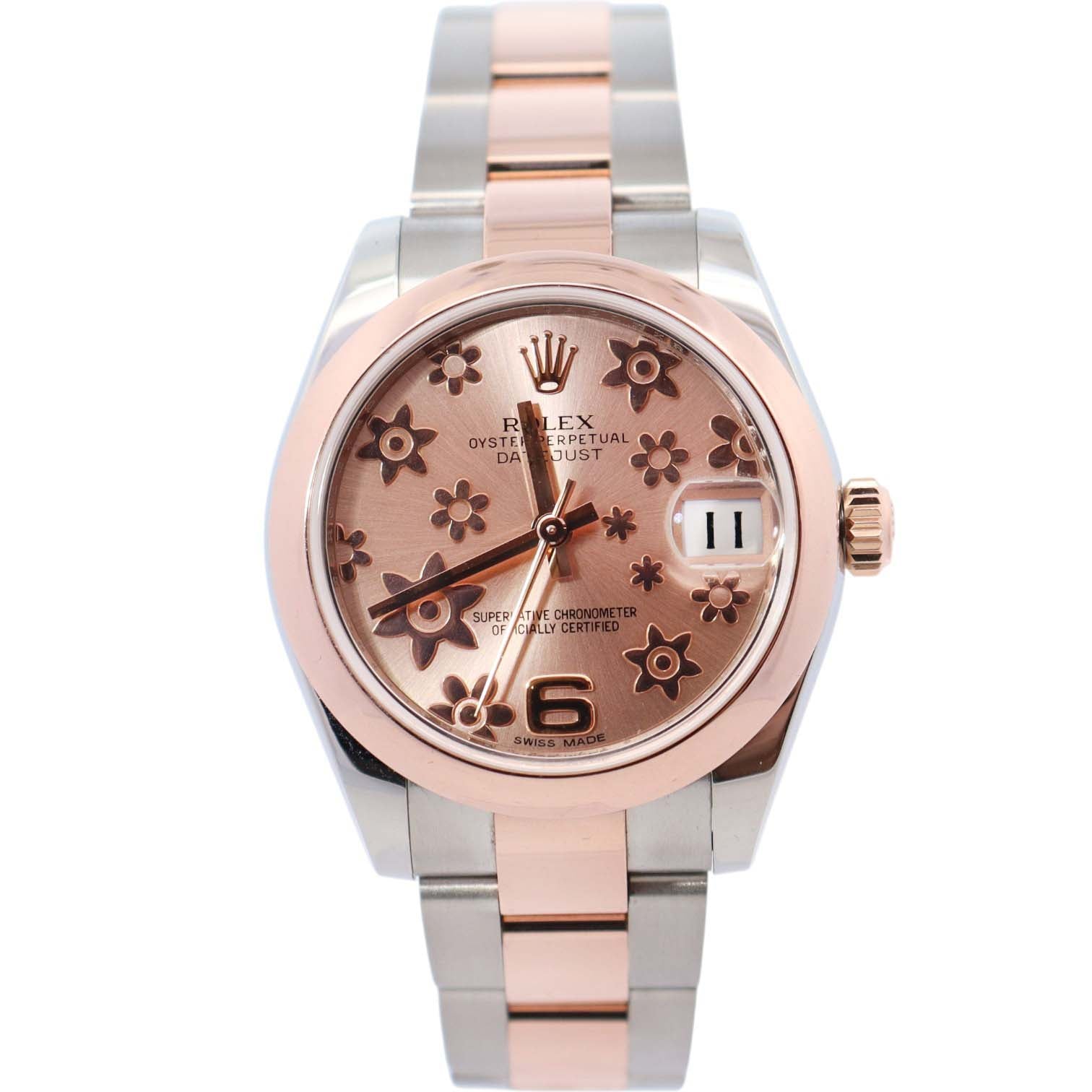 Rolex Datejust 31mm Pink Floral Watch Ref# 178241 - Happy Jewelers Fine Jewelry Lifetime Warranty