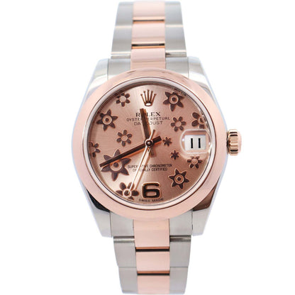 Rolex Datejust 31mm Pink Floral Watch Ref# 178241 - Happy Jewelers Fine Jewelry Lifetime Warranty