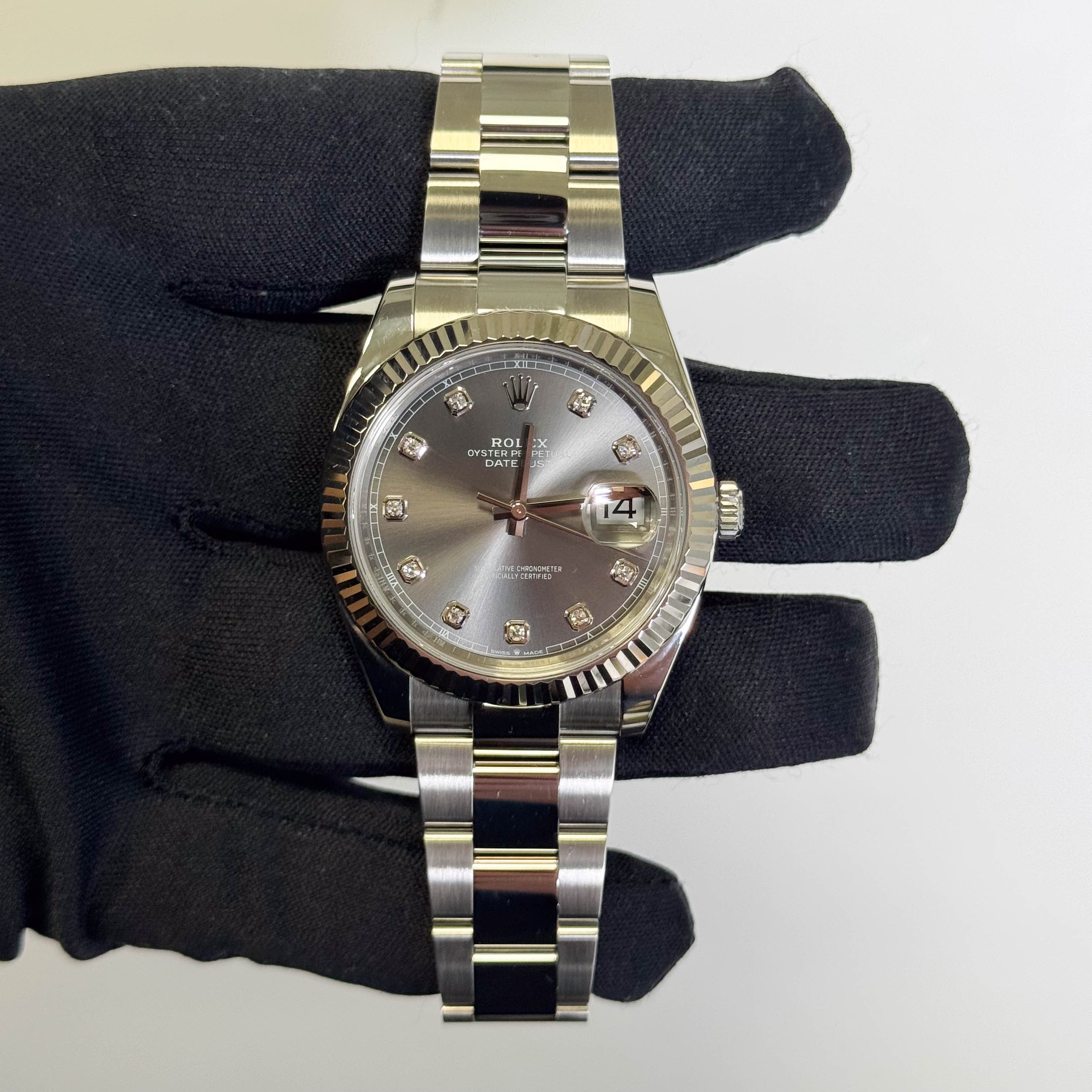 Rolex Datejust 41mm Rhodium Dial Watch Ref# 126334 - Happy Jewelers Fine Jewelry Lifetime Warranty