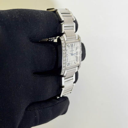 Cartier Tank 28mm White Dial Watch Ref# W51002Q3 - Happy Jewelers Fine Jewelry Lifetime Warranty