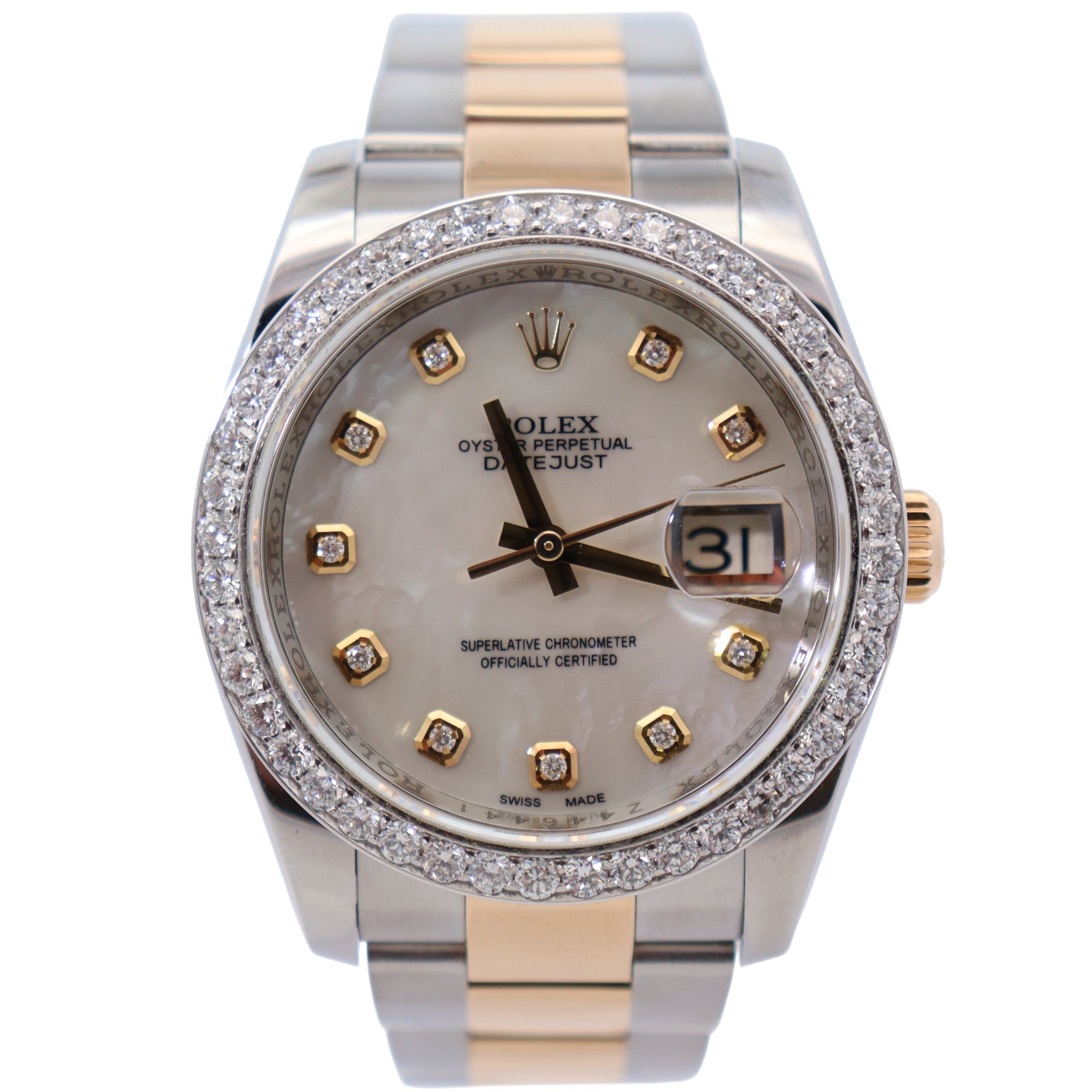 Rolex Datejust 36mm MOP Dial Watch Ref# 116203 - Happy Jewelers Fine Jewelry Lifetime Warranty