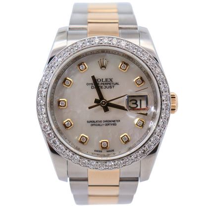 Rolex Datejust 36mm MOP Dial Watch Ref# 116203 - Happy Jewelers Fine Jewelry Lifetime Warranty