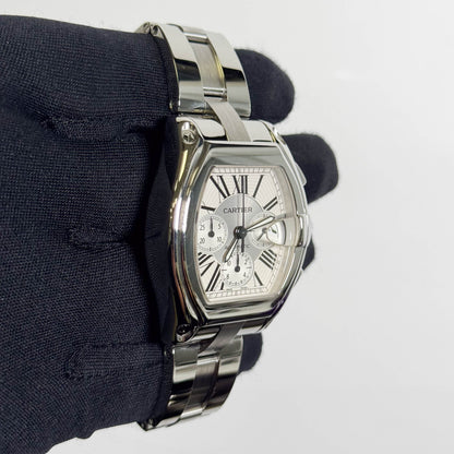 Cartier Roadster 48mm Silver Dial Watch Ref# W62019X6 - Happy Jewelers Fine Jewelry Lifetime Warranty