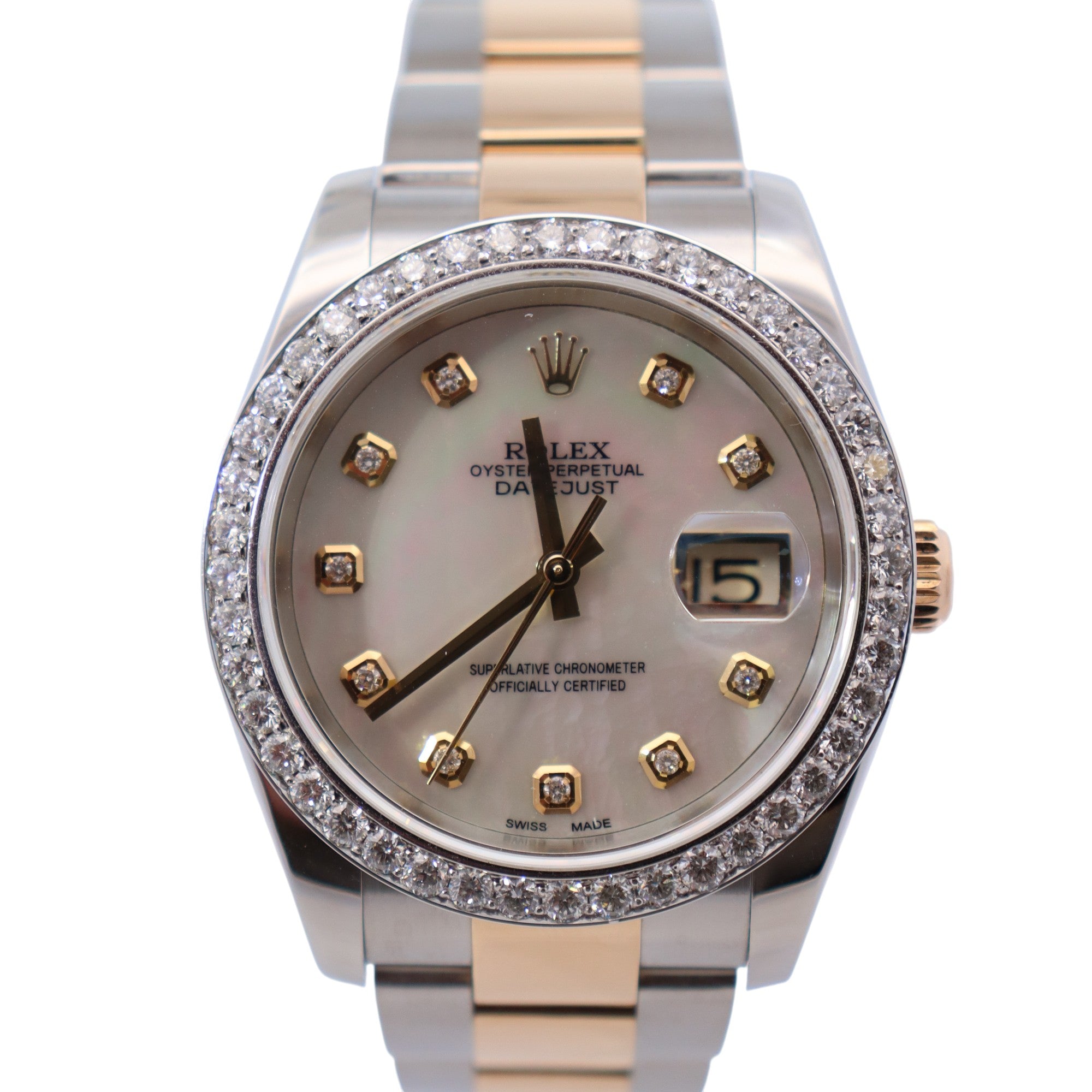 Rolex Datejust 36mm MOP Dial Watch Ref# 116203 - Happy Jewelers Fine Jewelry Lifetime Warranty