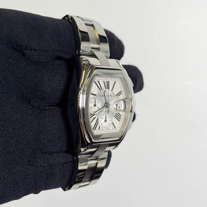 Cartier Roadster 48mm Silver Dial Watch Ref# W62019X6 - Happy Jewelers Fine Jewelry Lifetime Warranty