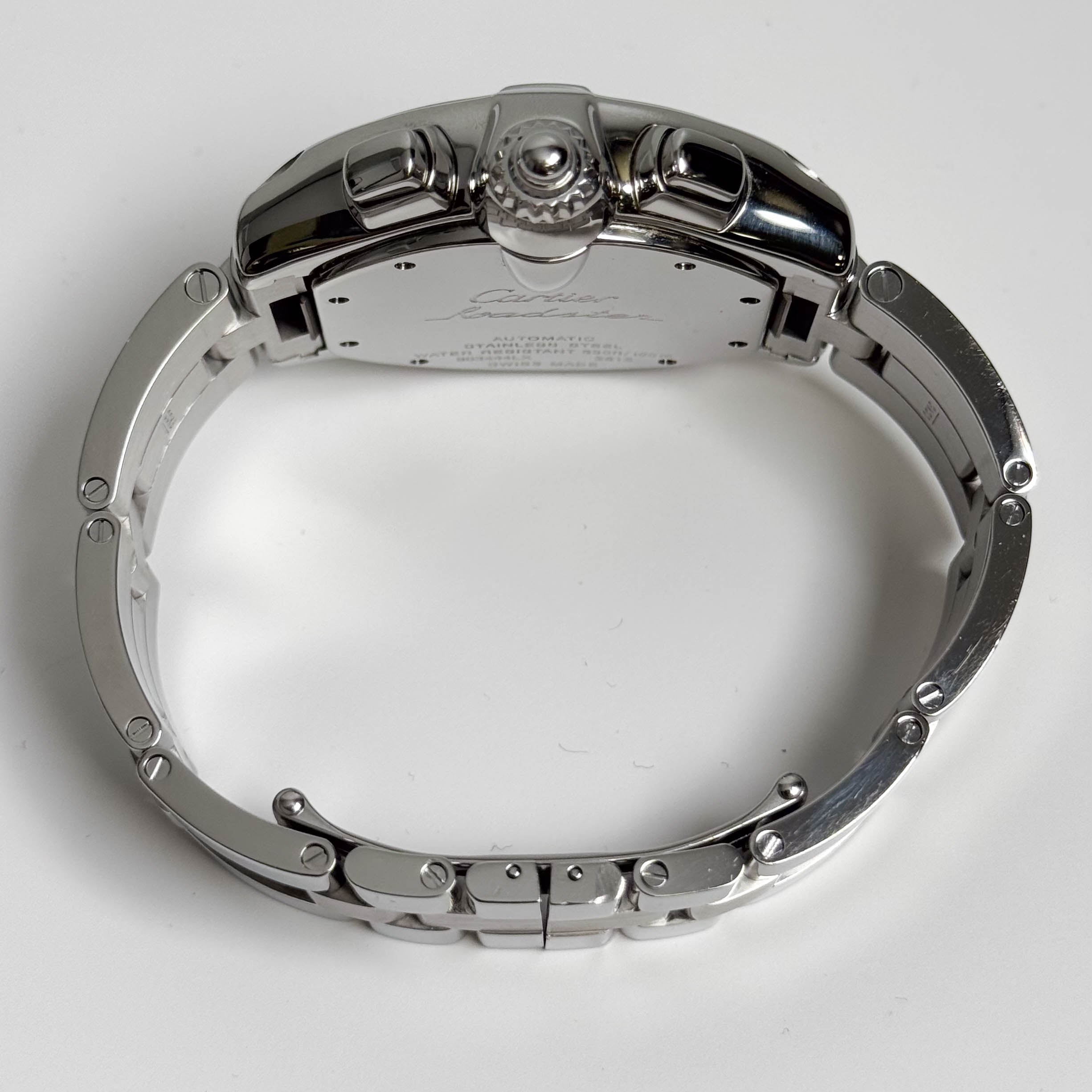 Cartier Roadster 48mm Silver Dial Watch Ref# W62019X6 - Happy Jewelers Fine Jewelry Lifetime Warranty