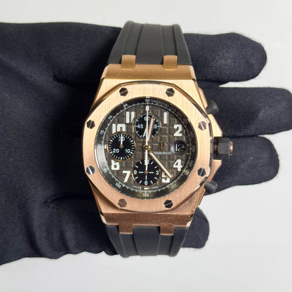 Audemars Piguet Royal Oak Offshore 42mm Grey Dial Watch Ref# 25940OK.OO.D002CA.02 - Happy Jewelers Fine Jewelry Lifetime Warranty