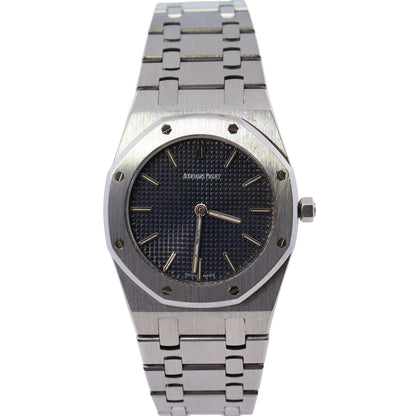 Audemars Piguet Royal Oak 33mm Black Dial Watch Ref# 56303ST.OO.0789ST.01 - Happy Jewelers Fine Jewelry Lifetime Warranty