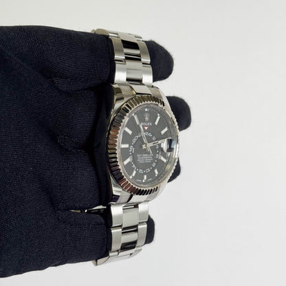 Rolex Sky-Dweller 42 mm Black Dial Watch Ref# 326934 - Happy Jewelers Fine Jewelry Lifetime Warranty