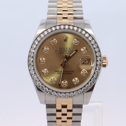 Rolex Datejust 31mm Champagne Dial Watch Ref# 178273 - Happy Jewelers Fine Jewelry Lifetime Warranty