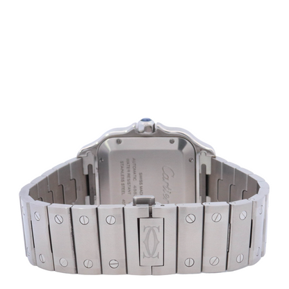 Cartier Santos 40mm Stainless Steel White Roman Dial Watch Reference# WSSA0018 - Happy Jewelers Fine Jewelry Lifetime Warranty
