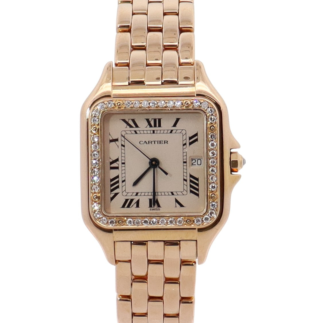 Cartier Panthere 27mm White Dial Watch Ref# 88270147 - Happy Jewelers Fine Jewelry Lifetime Warranty