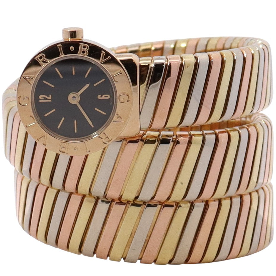 Bvlgari Serpenti 19mm Black Dial Watch Ref# BB191T - Happy Jewelers Fine Jewelry Lifetime Warranty