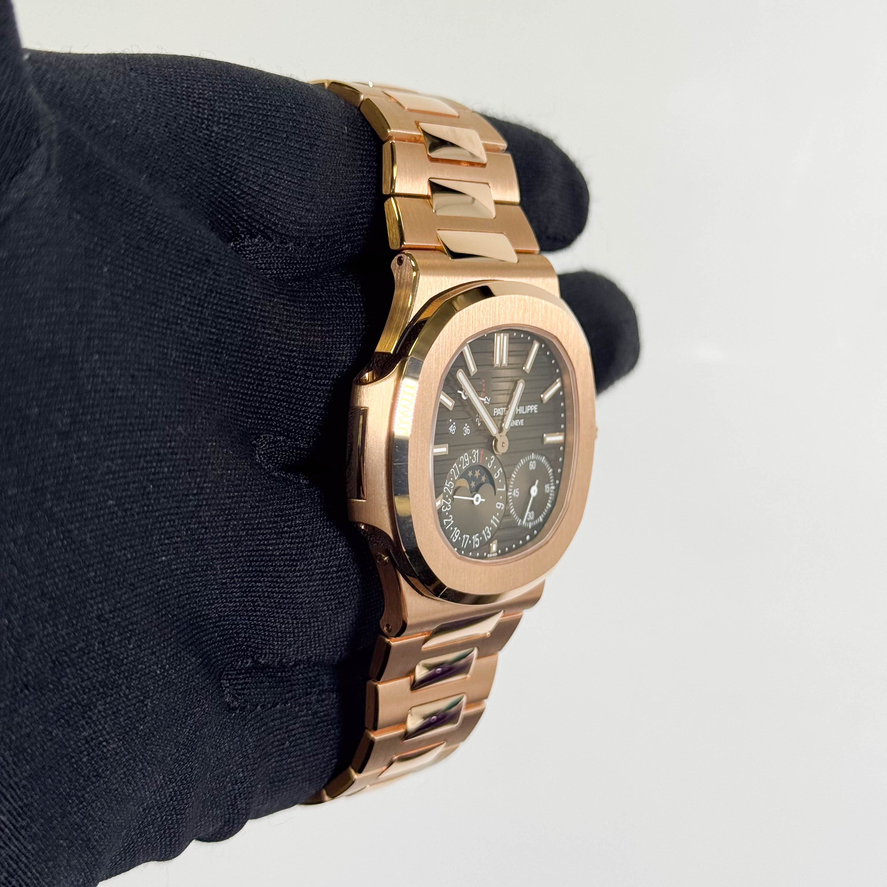 Patek Philippe Nautilus 40mm Brown Stick Dial Watch Ref#  5712/1R-001 - Happy Jewelers Fine Jewelry Lifetime Warranty