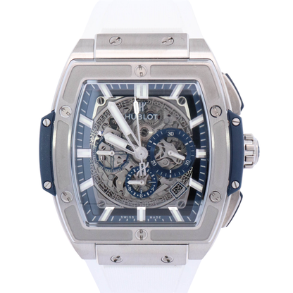 Hublot Spirit of Big Bang 45mm Titanium Skeleton Dial Watch Reference# 601.NX.7170.LR - Happy Jewelers Fine Jewelry Lifetime Warranty