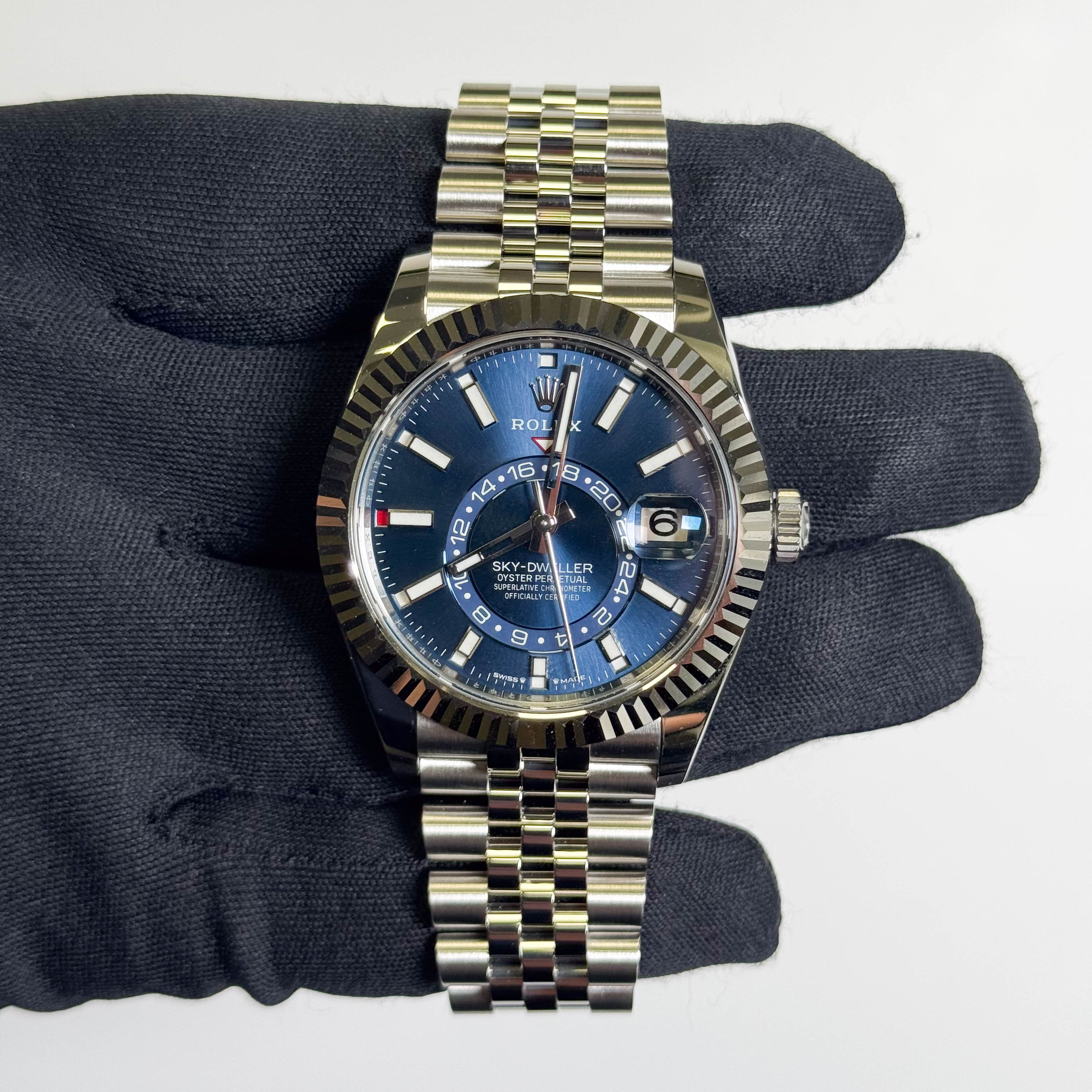 Rolex Sky-Dweller 42mm Blue Dial Watch Ref# 336934 - Happy Jewelers Fine Jewelry Lifetime Warranty