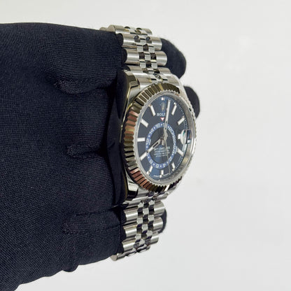 Rolex Sky-Dweller 42mm Blue Dial Watch Ref# 336934 - Happy Jewelers Fine Jewelry Lifetime Warranty