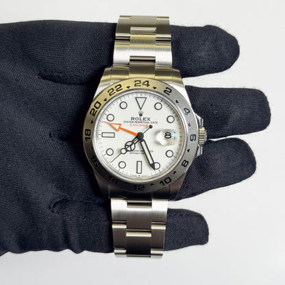 Rolex Explorer II 42mm White Dial Watch Ref# 226570 - Happy Jewelers Fine Jewelry Lifetime Warranty