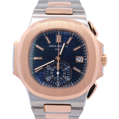 Patek Philippe Nautilus 40.5mm Blue Dial Watch Ref# 5980/1AR-001 - Happy Jewelers Fine Jewelry Lifetime Warranty