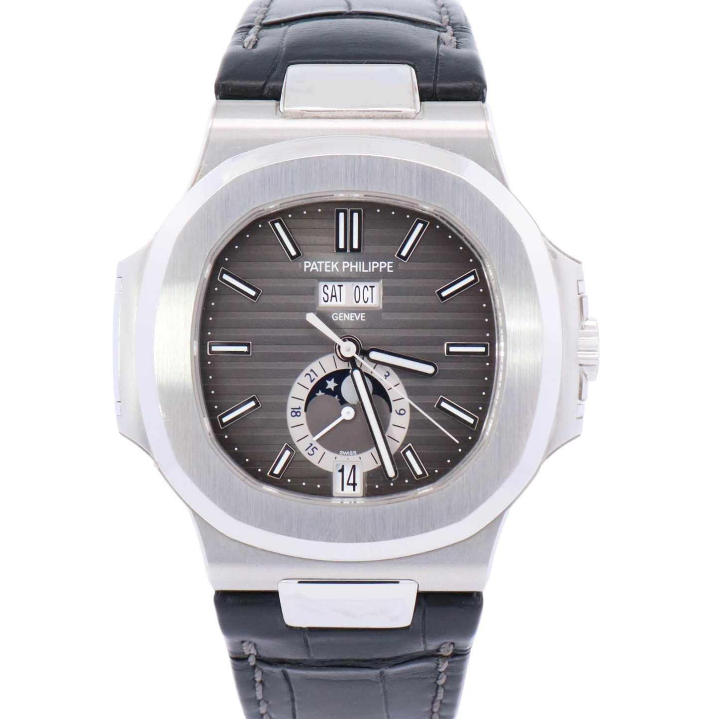 Patek Philippe Nautilus 40mm Grey Dial Watch Ref# 5726A-001