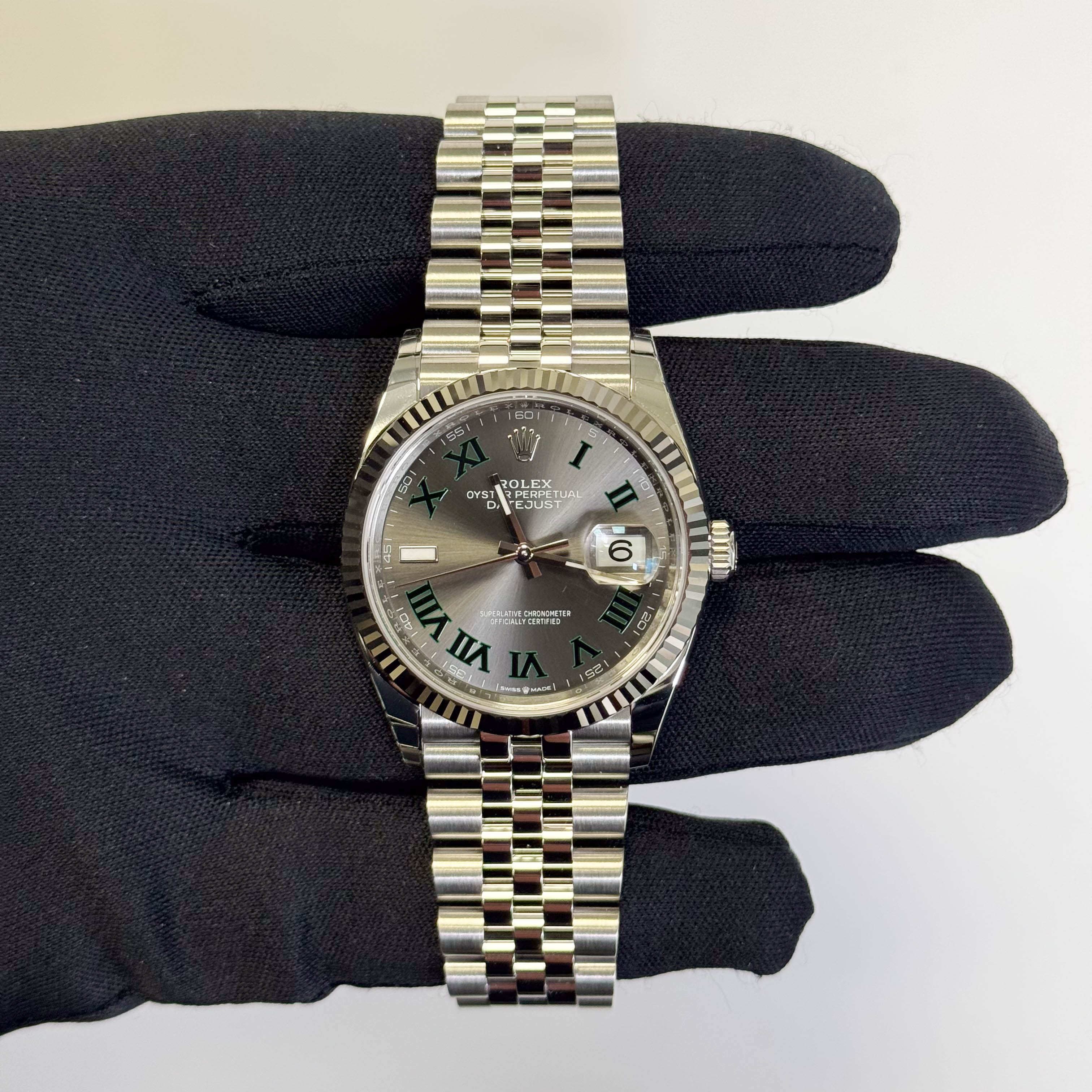 Rolex Datejust 36mm Wimbledon Dial Watch Ref# 126234 - Happy Jewelers Fine Jewelry Lifetime Warranty