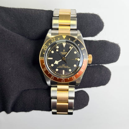 Tudor Black Bay GMT 41mm Black Dial Watch Ref: 79833MN