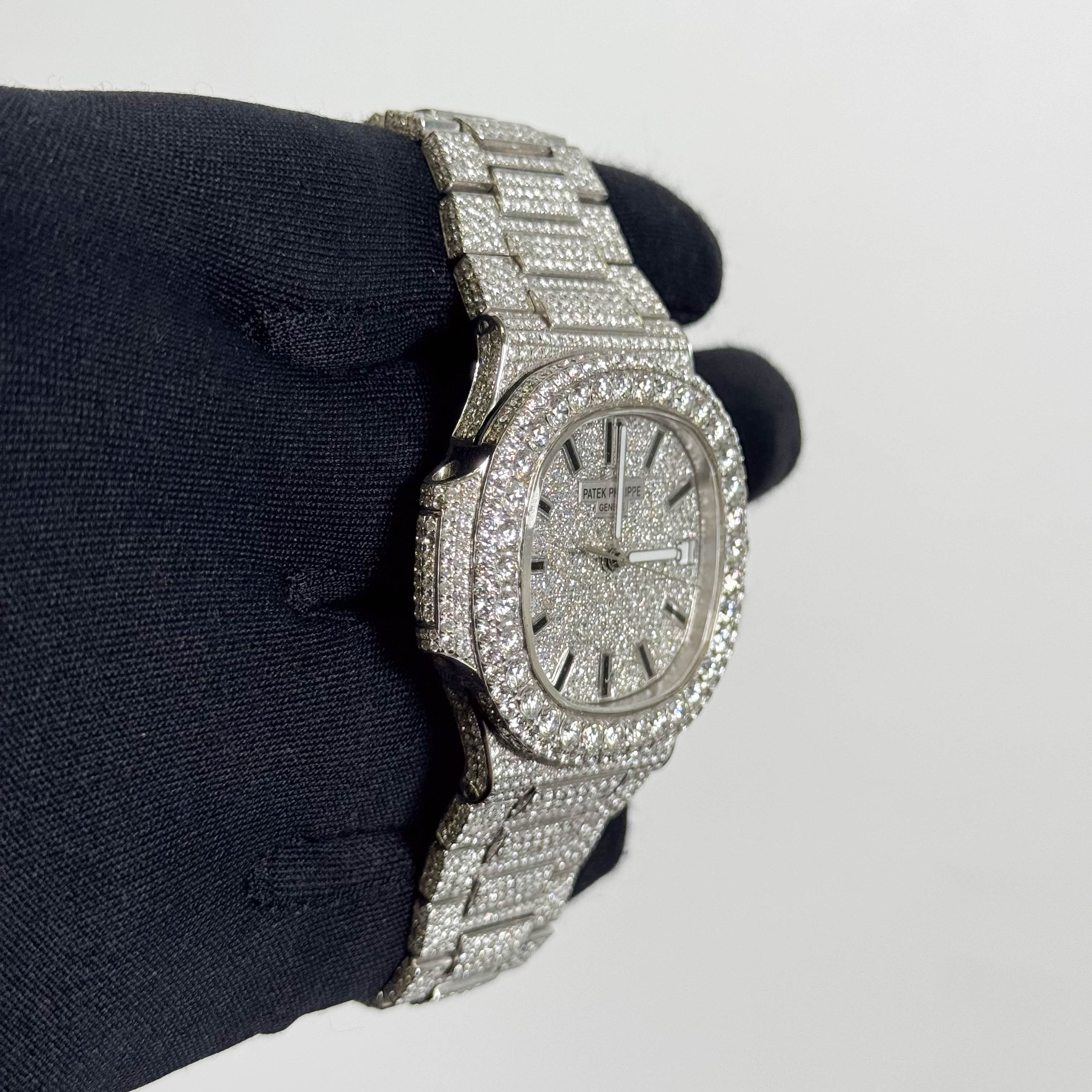 Patek Philippe Nautilus 40mm Pave Dial Watch Ref# 5711 - Happy Jewelers Fine Jewelry Lifetime Warranty