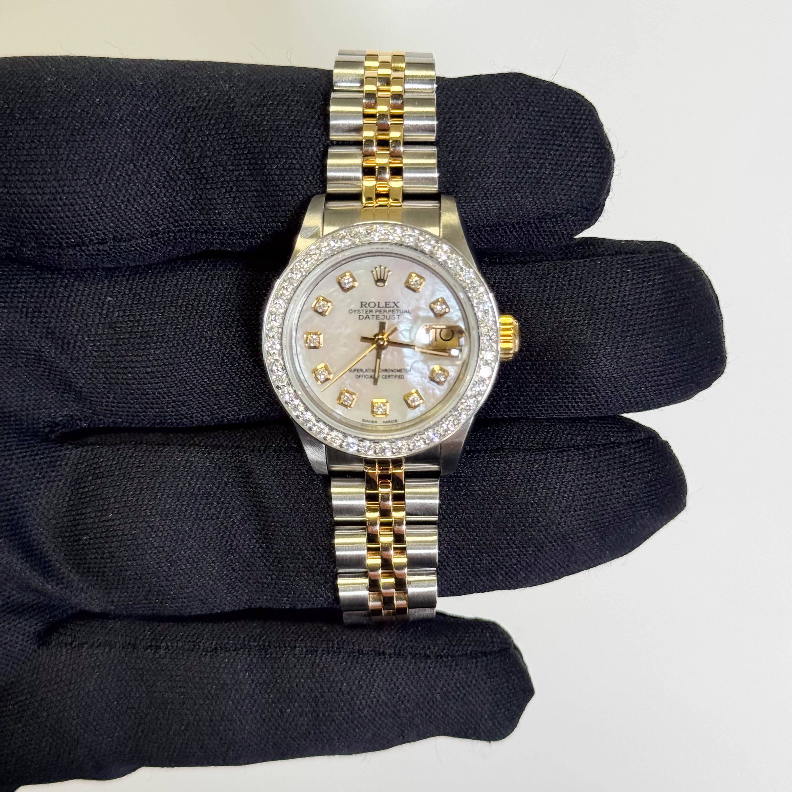 Rolex Datejust 26mm MOP Dial Watch Ref# 69173 - Happy Jewelers Fine Jewelry Lifetime Warranty