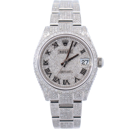 Rolex Datejust 31mm Custom Iced Out Dial Watch Ref# 278240 - Happy Jewelers Fine Jewelry Lifetime Warranty