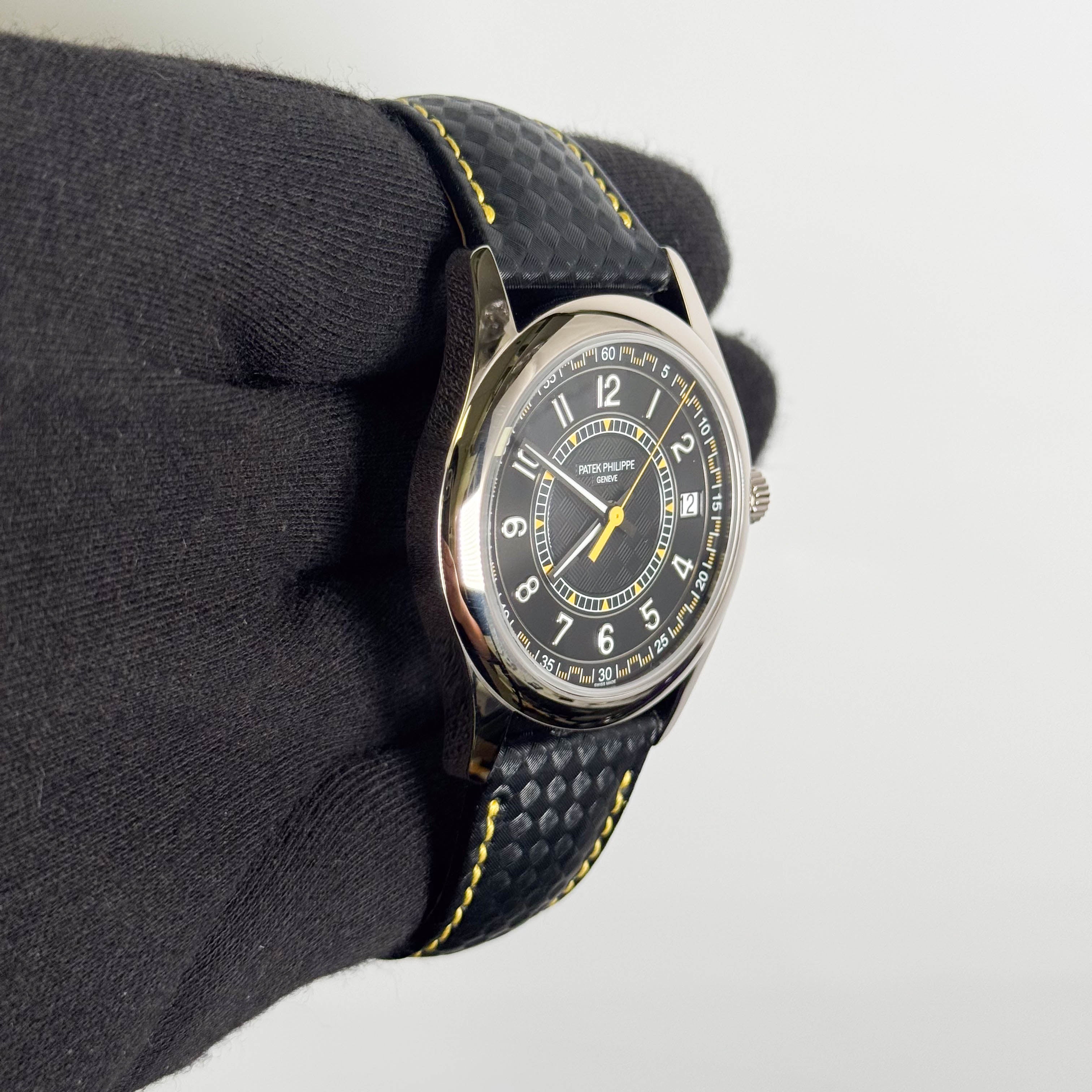 Patek Philippe Calatrava 40mm Black Dial Watch Ref: 6007G-001