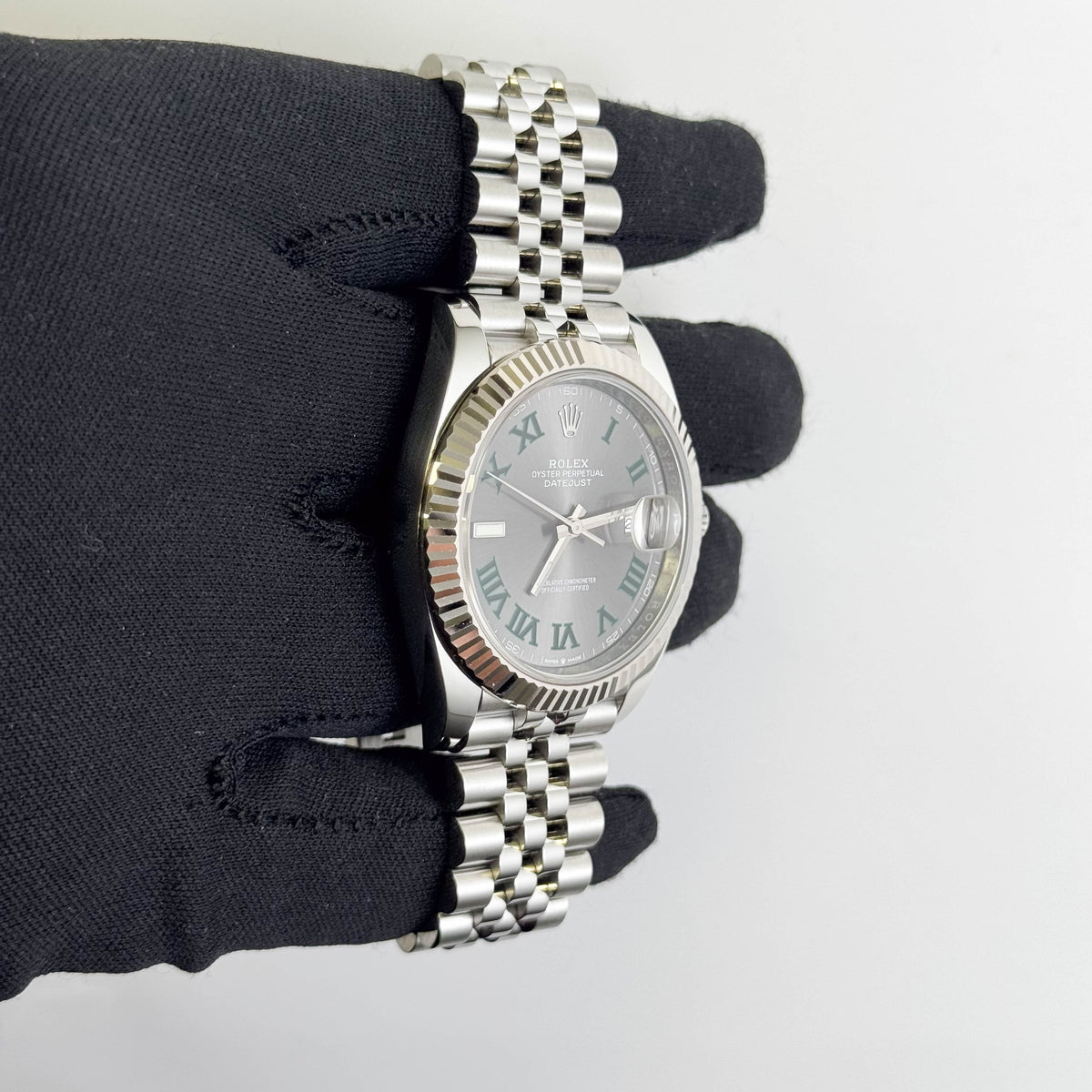 Rolex Datejust 41mm Wimbledon Dial Watch Ref# 126334