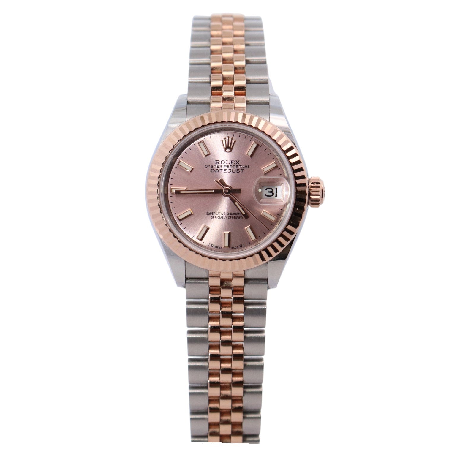 Rolex Datejust 28mm Pink Dial Watch Ref# 279171 - Happy Jewelers Fine Jewelry Lifetime Warranty