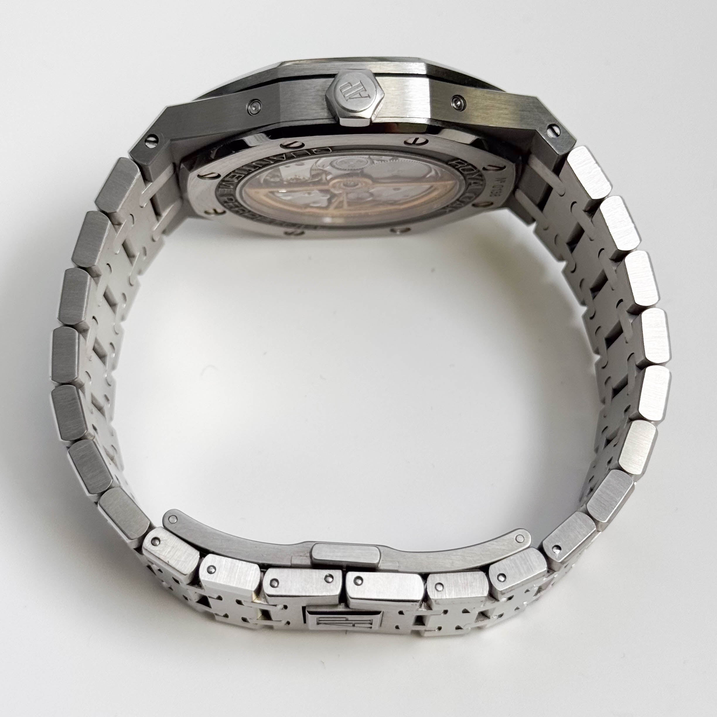 Audemars Piguet Royal Oak 41mm Blue Dial Watch Ref# 26574ST.OO.1220ST.02 - Happy Jewelers Fine Jewelry Lifetime Warranty