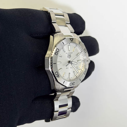 Tag Heuer Aquaracer 40mm Silver Dial Watch Ref# WBP1111.BA0627 - Happy Jewelers Fine Jewelry Lifetime Warranty
