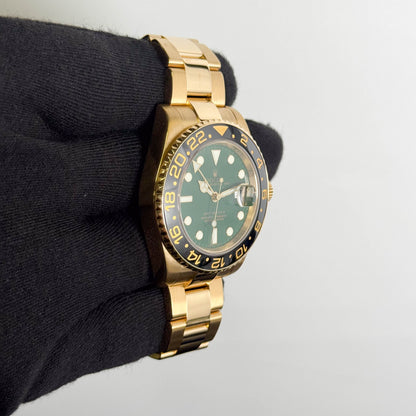 Rolex GMT Master II 40mm Green Dial Watch Ref # 116718