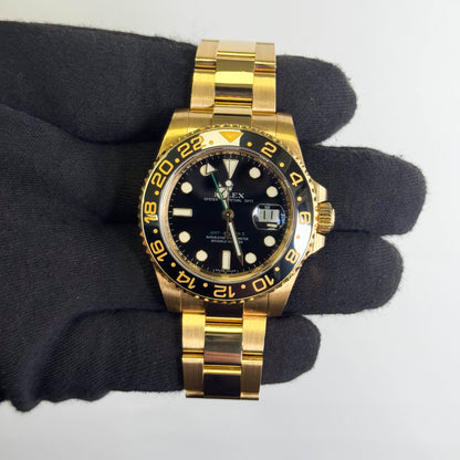 Rolex GMT Master II 40mm Black Dial Watch Ref# 116718LN