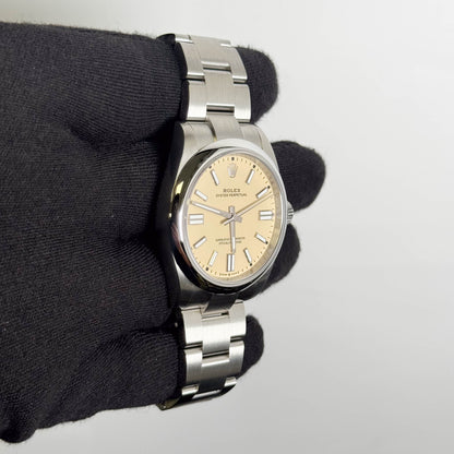 Rolex Oyster Perpetual 41mm Beige Dial Watch Ref# 134300