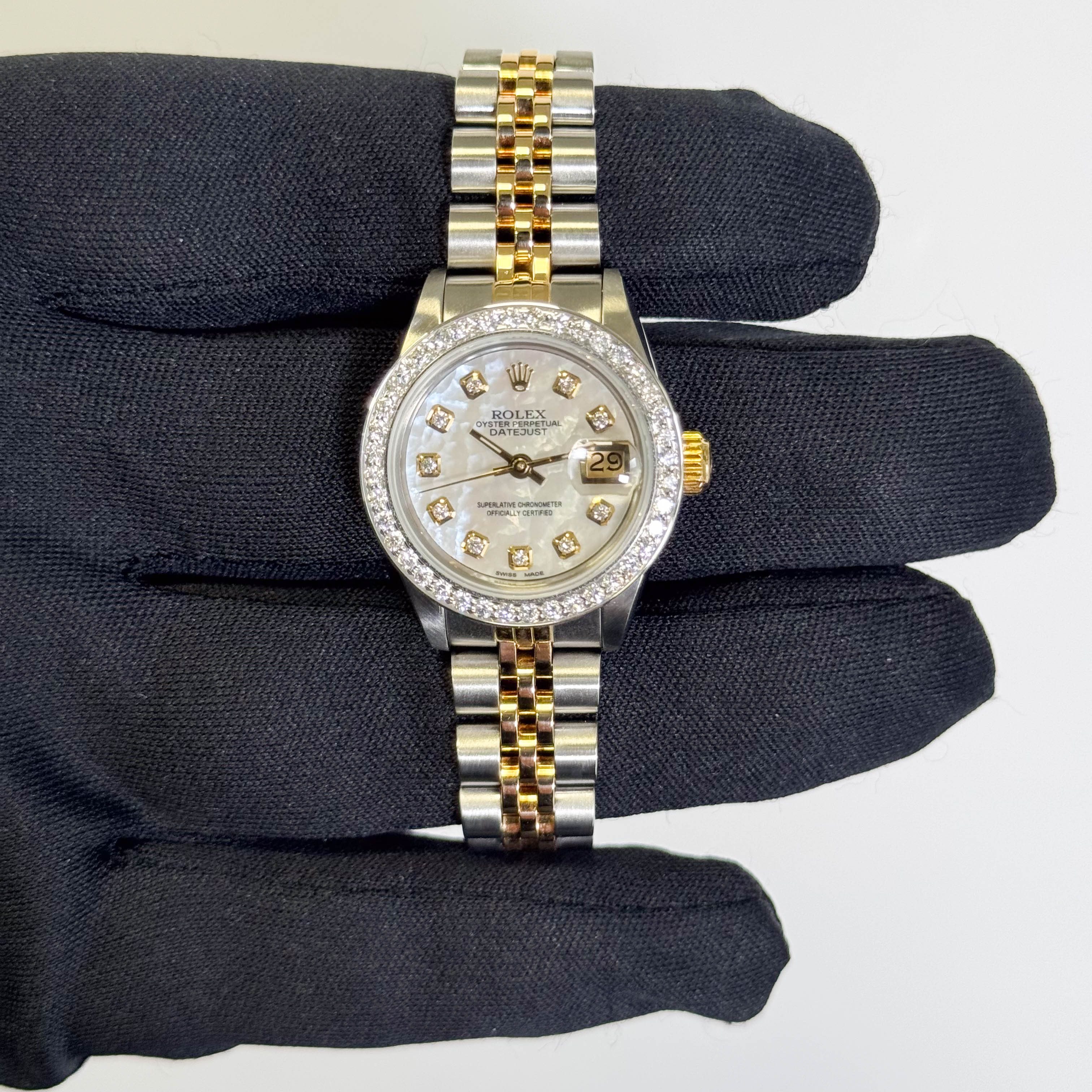 Rolex Datejust 26mm MOP Dial Watch Ref# 69173 - Happy Jewelers Fine Jewelry Lifetime Warranty