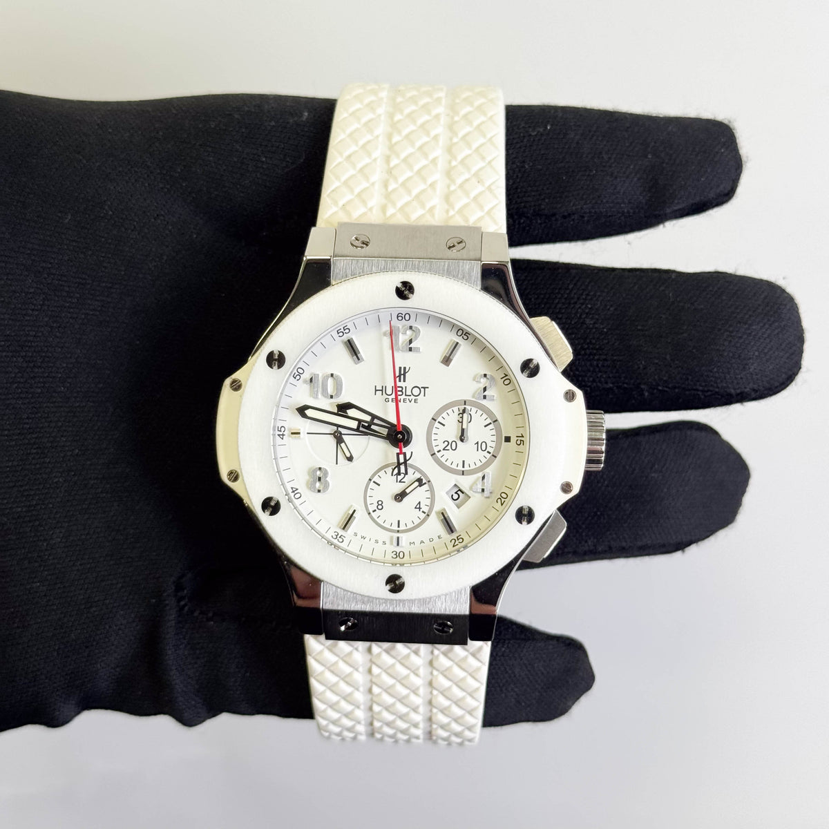 Hublot Big Bang White Ceramic 41mm White Dial Watch Ref# 342.SE.230.RW