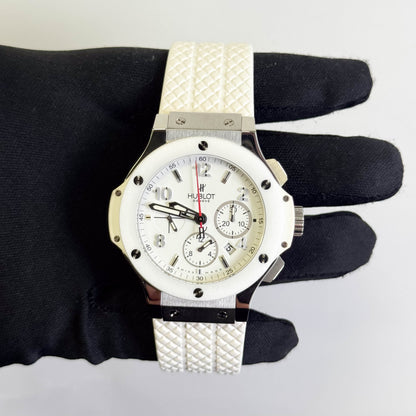 Hublot Big Bang White Ceramic 41mm White Dial Watch Ref# 342.SE.230.RW
