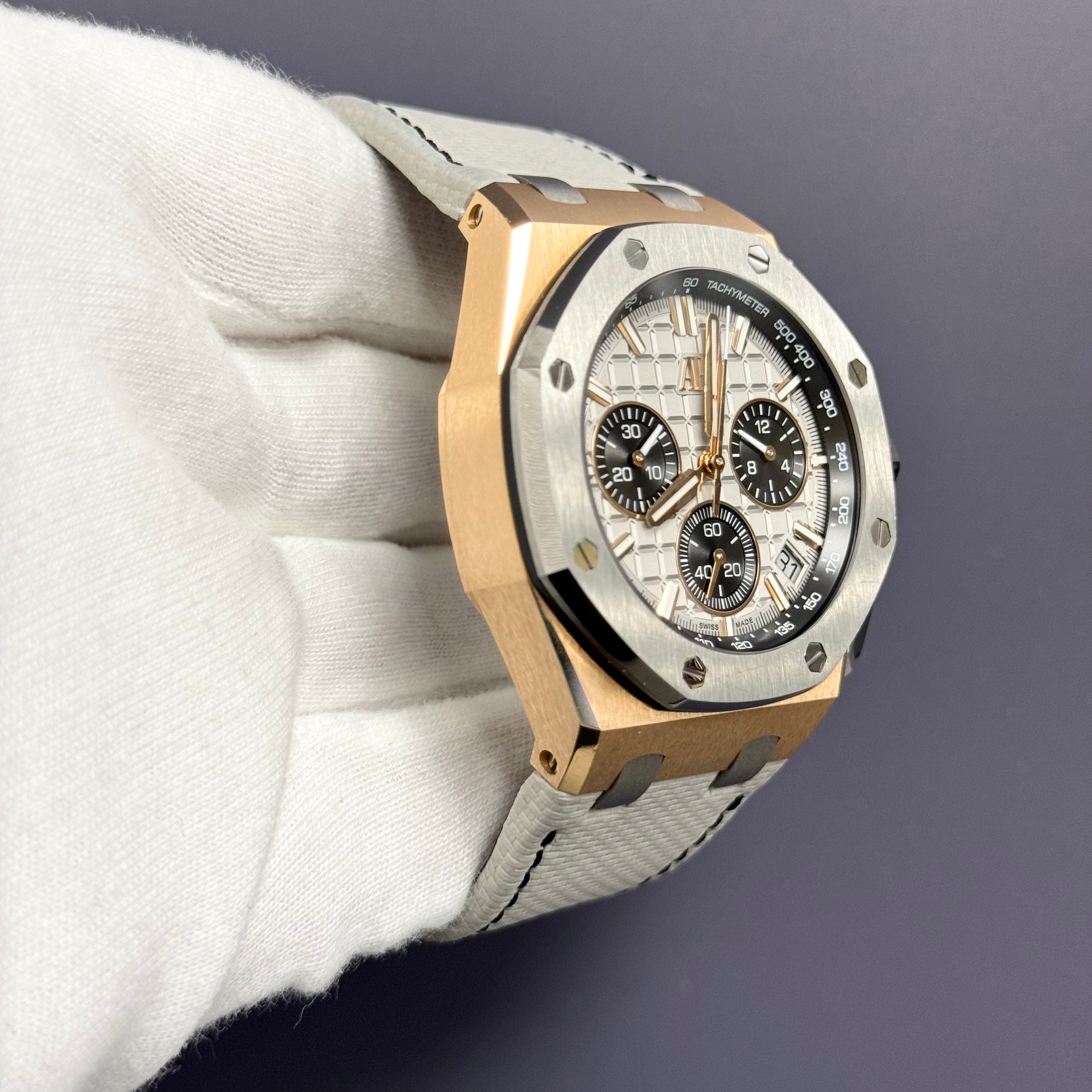 Audemars Piguet Royal Oak Offshore 43mm Gray Dial Watch Ref# 26420OI.OO.A015VE.01 - Happy Jewelers Fine Jewelry Lifetime Warranty